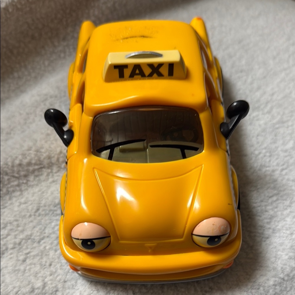Yellow Taxi Toy Car with Fun Details